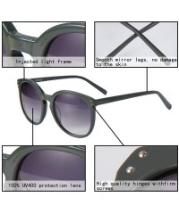 Round Vintage Sunglasses for Women Men Retro Round Sunglasses Acetate Frame UV400 Protection - CI18S309U2Y $26.91