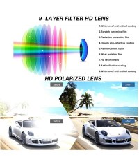 Round Polarized Sunglasses for Men and Women - One-Piece Mirrored Lens UV400 - Purple - CK193A436Q8 $11.18