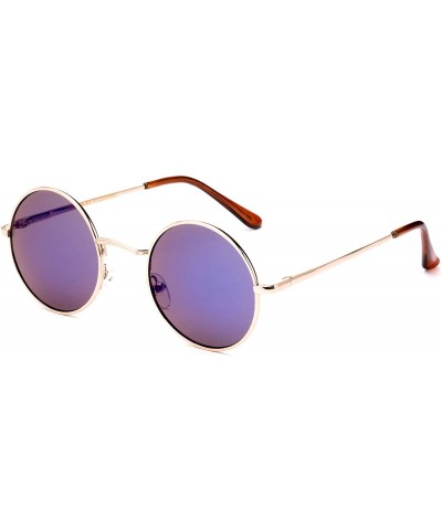 Round Round Retro John Lennon Sunglasses & Clear Lens Glasses Vintage Round Sunglasses - C118KYDNKLU $13.86