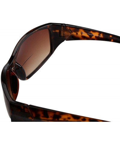 Wrap The Driver" 2 Pair of Bifocal Sunglasses Featuring High Definition Amber Lenses - Black/Tortoise - CT187ZGIT7X $37.81