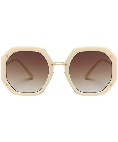 Round 2020 Fashion Oversized Sunglasses Women Gradient Leopard Shades irregular Round Summer Glasses Cute Eyewear UV400 - CP1...