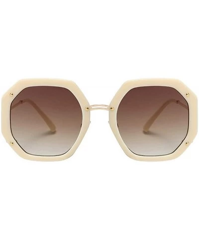 Round 2020 Fashion Oversized Sunglasses Women Gradient Leopard Shades irregular Round Summer Glasses Cute Eyewear UV400 - CP1...