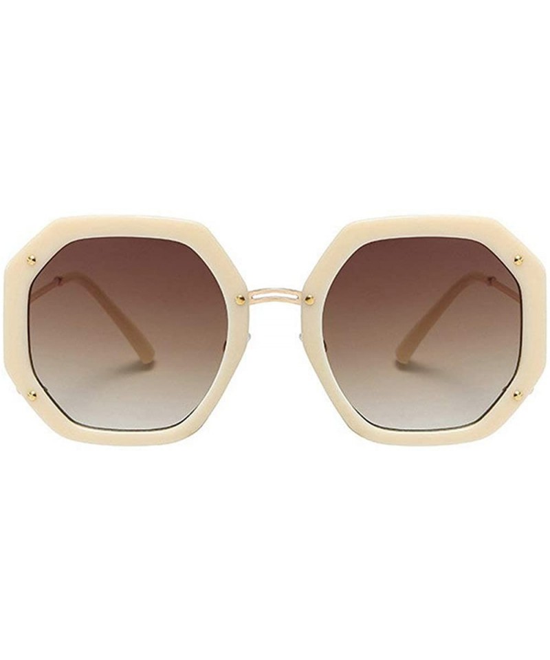 Round 2020 Fashion Oversized Sunglasses Women Gradient Leopard Shades irregular Round Summer Glasses Cute Eyewear UV400 - CP1...