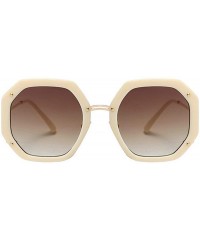 Round 2020 Fashion Oversized Sunglasses Women Gradient Leopard Shades irregular Round Summer Glasses Cute Eyewear UV400 - CP1...