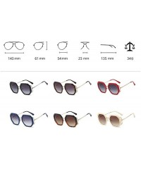 Round 2020 Fashion Oversized Sunglasses Women Gradient Leopard Shades irregular Round Summer Glasses Cute Eyewear UV400 - CP1...
