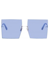 Square Luxury Women Sunglasses Oversized Square Style with UV400 Protection - Champagne - CF18AO0GL4A $21.30
