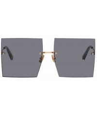 Square Luxury Women Sunglasses Oversized Square Style with UV400 Protection - Champagne - CF18AO0GL4A $21.30