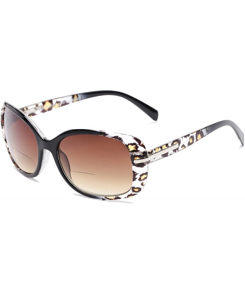 Square Readers.com Sun Reader The Cassia Bifocal Reading Sunglasses Plastic Square Style for Women - CL182A96E6X $20.48