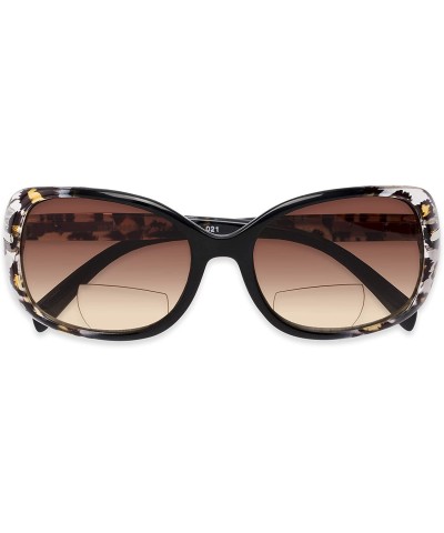 Square Readers.com Sun Reader The Cassia Bifocal Reading Sunglasses Plastic Square Style for Women - CL182A96E6X $20.48