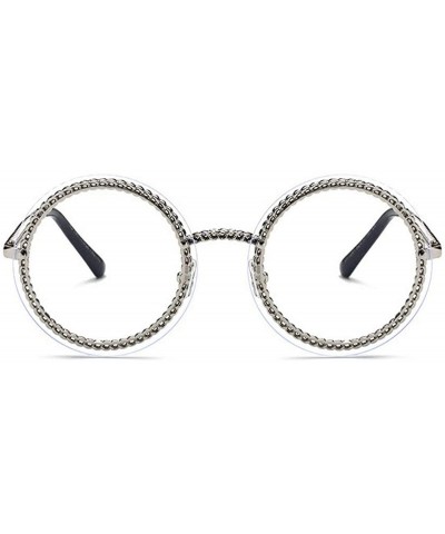 Round Fashion Round Sunglasses Lady Vintage Metal Frame Gradient Sun Glasses UV400 - C9 - CX18RLS8RO3 $12.50