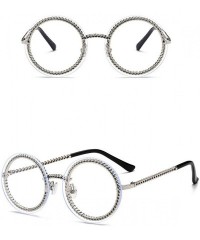 Round Fashion Round Sunglasses Lady Vintage Metal Frame Gradient Sun Glasses UV400 - C9 - CX18RLS8RO3 $12.50