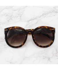 Round Addison - Classic Large Round Sunglasses - Tortoise - CF196ROQHQ4 $11.26