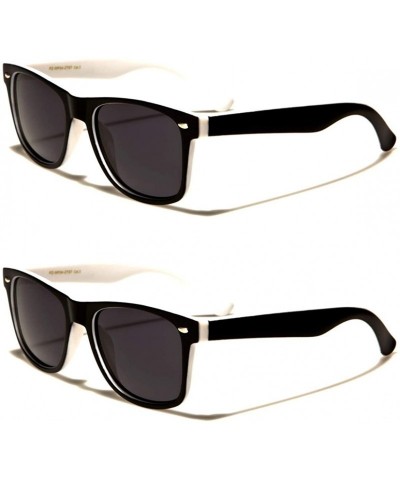 Wayfarer Unisex 80's Retro Classic Trendy Stylish Sunglasses for Men Women - CZ196Q3KKNY $21.43