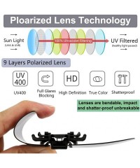 Goggle Polarized Clip-on Flip Up Metal Clip Rimless Sunglasses for Prescription Glasses - Silver Flash - C518QKQKKKA $10.67