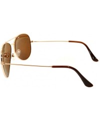Aviator Aviator Style Sunglasses Colored Lens Metal Frame UV 400 Men Women - \ Gold Frame - CY11T6BPQL9 $9.26
