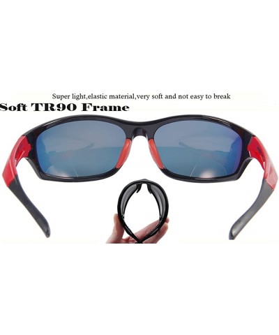 Sport Pro Sports Sunglasses Light- Flexible 100% UV Protection - Black - C618E6Q9S9E $13.97