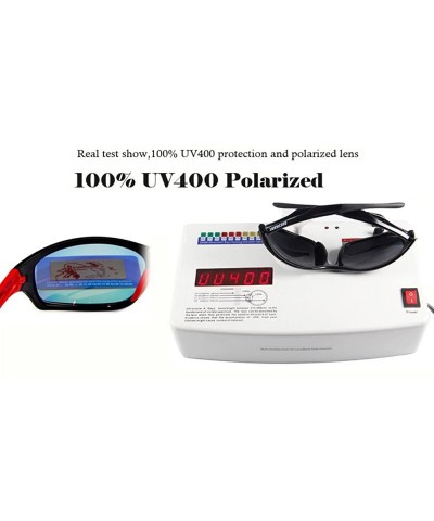 Sport Pro Sports Sunglasses Light- Flexible 100% UV Protection - Black - C618E6Q9S9E $13.97