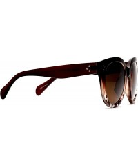 Oval Bifocal Sunglasses for Women Oversized Reading Round Readers Under the Sun - Brown - CD189AN8GU6 $27.11