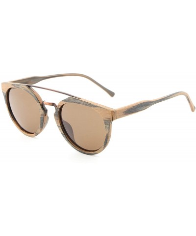 Goggle New Design Vintage Acetate Wood Sunglasses Men/Women - C82 - CX197Y824W9 $52.34