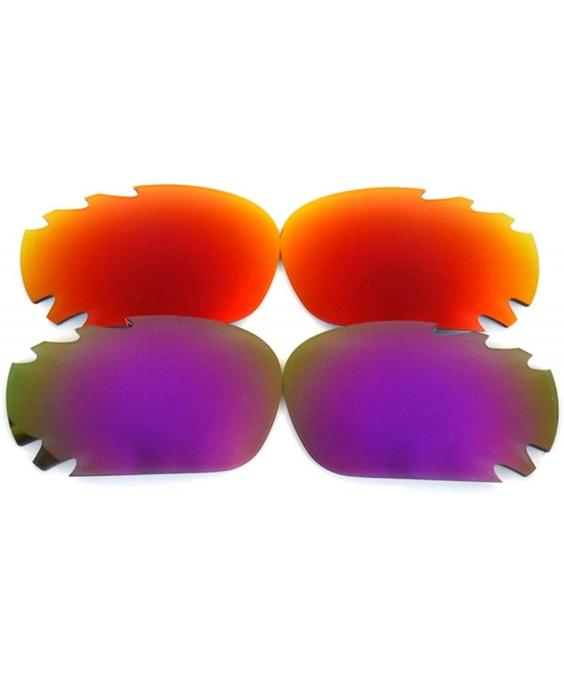 Oversized Replacement Lenses Jawbone Purple&Red Color Polarized 2 Pairs 100% UVAB - Purple&red - C8128BPDWU7 $11.28