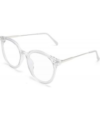 Oversized Fashion Design Oversized Round Women Sunglasses UV400 B2463 - Transparent - C918M9EQXQR $15.21