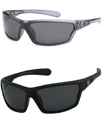 Sport Polarized 2 & 3 Pack Sunglasses - 2 Pack 1- Black Matte & 1- Grey - CA195632UD7 $33.51