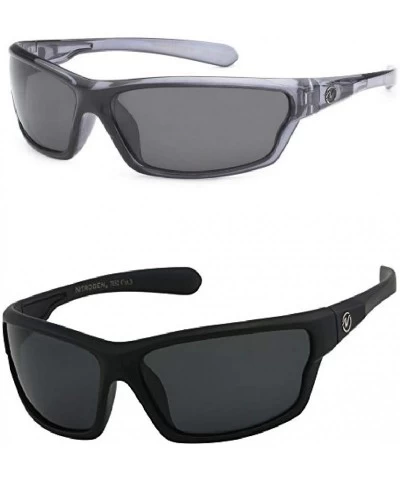 Sport Polarized 2 & 3 Pack Sunglasses - 2 Pack 1- Black Matte & 1- Grey - CA195632UD7 $30.97