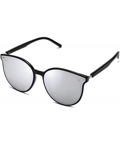 Cat Eye Classic Round Retro Plastic Frame Vintage Inspired Sunglasses BLOSSOM SJ2067 - CX18NT8TD7K $27.74