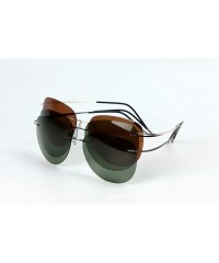 Goggle Titanium Polarized Sunglasses Super Light Er RimlGafas Men Sun Glasses Eyewear - Zp2117-c9 - CO199C5HD8K $20.27