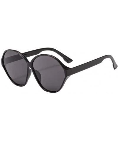 Goggle Oversized Square Sunglasses Women Vintage UV Protection Shades Sun Glass Sun Goggle Eyewear - A - CX18WRO8MXH $18.41