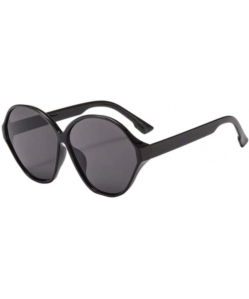 Goggle Oversized Square Sunglasses Women Vintage UV Protection Shades Sun Glass Sun Goggle Eyewear - A - CX18WRO8MXH $11.94