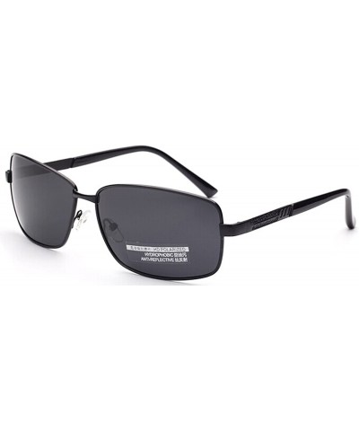 Rectangular 2034 cool HD Polarized Anti-glare Rectangle Sunglasses - Black - CG12IUWF141 $23.29