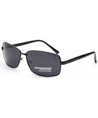 Rectangular 2034 cool HD Polarized Anti-glare Rectangle Sunglasses - Black - CG12IUWF141 $15.32