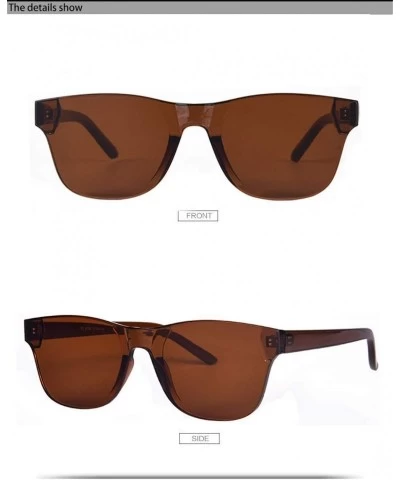 Rimless Women Rimless Square Sunglasses Men Eyewear Color Mirror - C10 - CS194OG633U $43.18