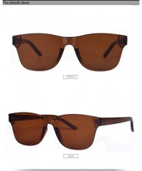 Rimless Women Rimless Square Sunglasses Men Eyewear Color Mirror - C10 - CS194OG633U $43.75