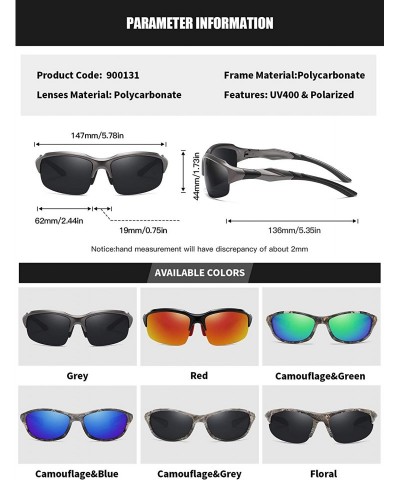 Polarized Sport Sunglasses for Men Women Cycling Baseball Driving