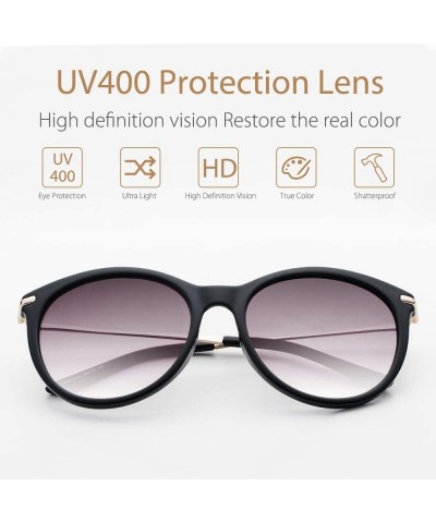 Round Women Retro Sunglasses - Vintage Round Sunglasses Classic Design style - UV400 Protection - Yf04-gray - CF18OZAMTA7 $25.00