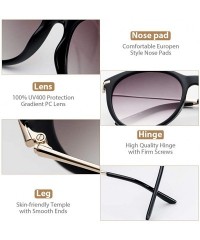 Round Women Retro Sunglasses - Vintage Round Sunglasses Classic Design style - UV400 Protection - Yf04-gray - CF18OZAMTA7 $25.00