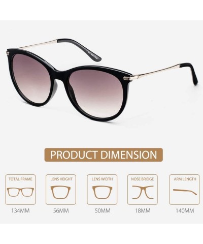 Round Women Retro Sunglasses - Vintage Round Sunglasses Classic Design style - UV400 Protection - Yf04-gray - CF18OZAMTA7 $25.00