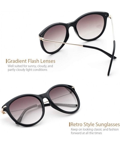 Round Women Retro Sunglasses - Vintage Round Sunglasses Classic Design style - UV400 Protection - Yf04-gray - CF18OZAMTA7 $25.00