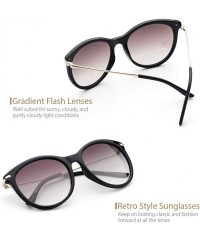 Round Women Retro Sunglasses - Vintage Round Sunglasses Classic Design style - UV400 Protection - Yf04-gray - CF18OZAMTA7 $25.00