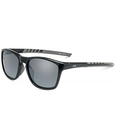 Square Polarized Sports Sunglasses for men women Baseball Running Cycling Fishing Golf Tr90 ultralight Frame JE001 - CR192D2G...