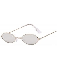 Round Retro Small Round Sunglasses Women Er Black Sun Glasses Ladies Alloy Quality Female Oculus De Sol - Silvesilver - CY199...