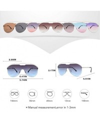 Rimless New Sunglasses Metal Rimless Sun Glasses Brand Designer Pilot Sunglasses Women Men Shades Top Fashion Eyewear - CR198...