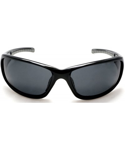 Sport Men's Sports Frame Polarized Lens Sunglasses - Mambo Winner's Shades - Black - C411YUAT6DJ $26.65