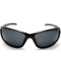 Sport Men's Sports Frame Polarized Lens Sunglasses - Mambo Winner's Shades - Black - C411YUAT6DJ $26.65