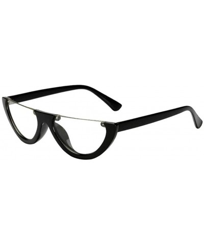 Goggle Goggle Cat Eye Sunglasses Vintage Designer Shades Glasses Mirrored Lens - D - CL180RTT7WI $8.67