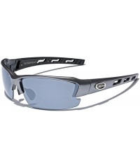 Wrap Oversized Wide Frame Men's Cycling Baseball Driving Water Sports Sunglasses - LARGE Size - Gray - Smoke - CG11OXKDI8B $1...