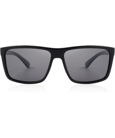 Square Men Polarized Sunglasses Male Women Outdoor Fishing Sun glasses - Black - CJ189UTC50O $11.45