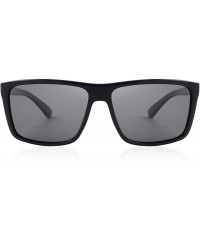 Square Men Polarized Sunglasses Male Women Outdoor Fishing Sun glasses - Black - CJ189UTC50O $11.45